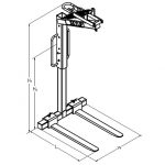 Skylift Self Levelling Crane Forks